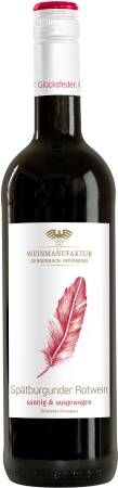 2020 Glücksfeder Spätburgunder Rotwein Qualitätswein feinherb 0,75L